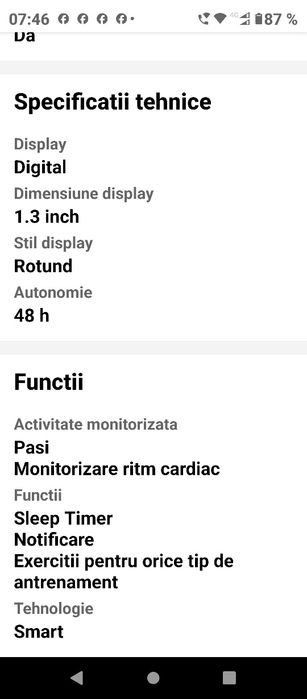 Vând ceas smartwatch