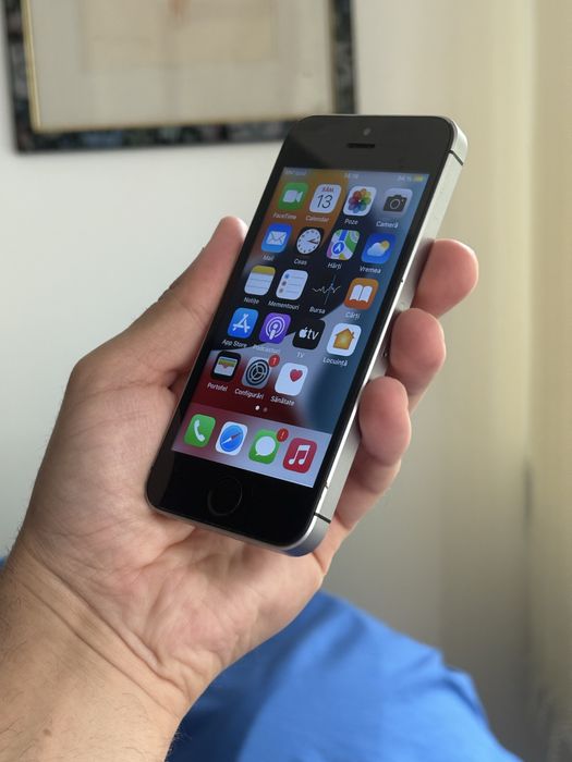 iPhone 5SE Space Grey 32GB Neverlock-Amprenta OK-Baterie 91%-F Bun-