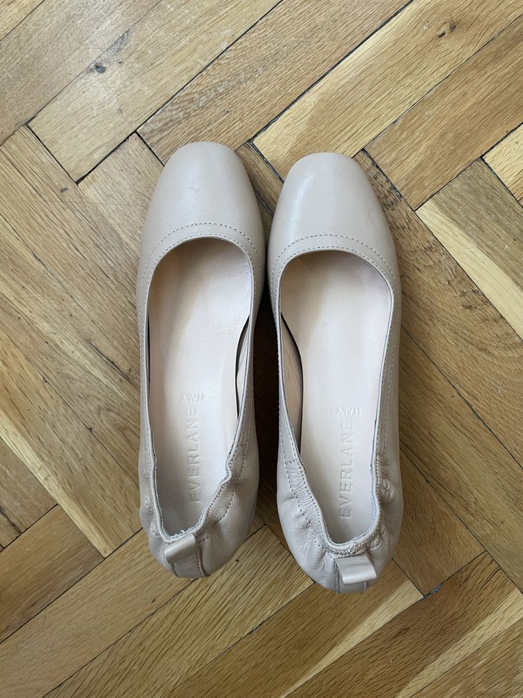 Обувки на ток 5см, Everlane, естествена кожа, 37 номер