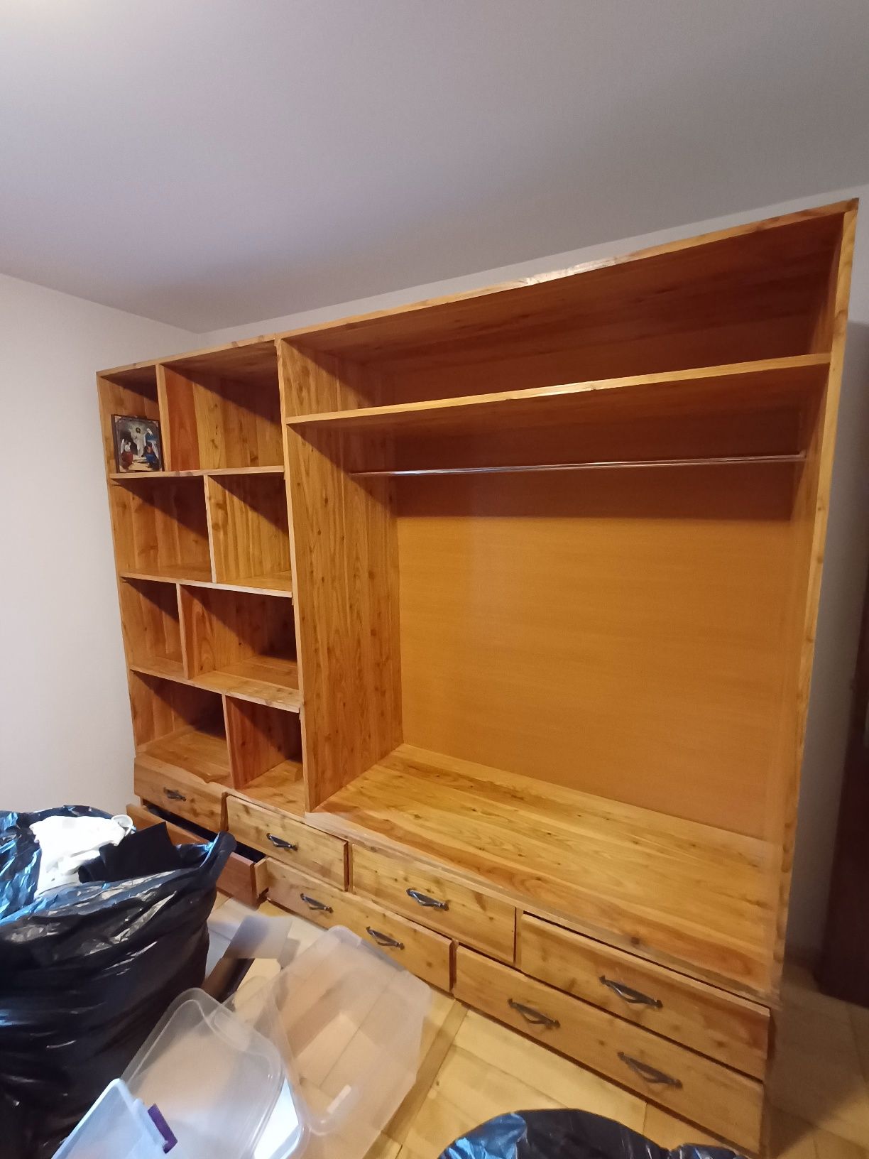 Dressing lemn masiv doua corpuri de L 300X H 200X l50 cm