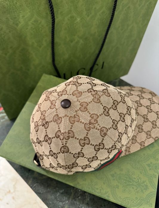 Sapca originala Gucci bej nouă cu factura