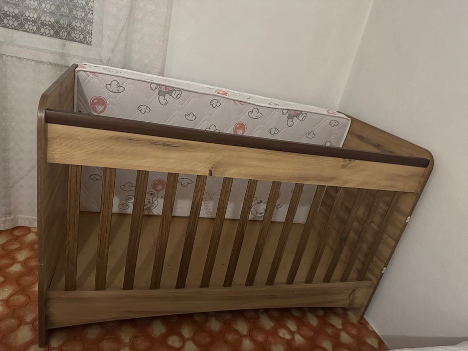 Детско легло кошарка 140х70 с матрак ново