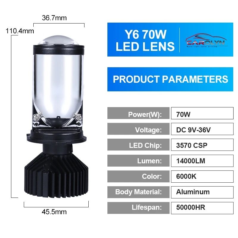 Y6 Led 6chips 35W+35W 70W (New!)