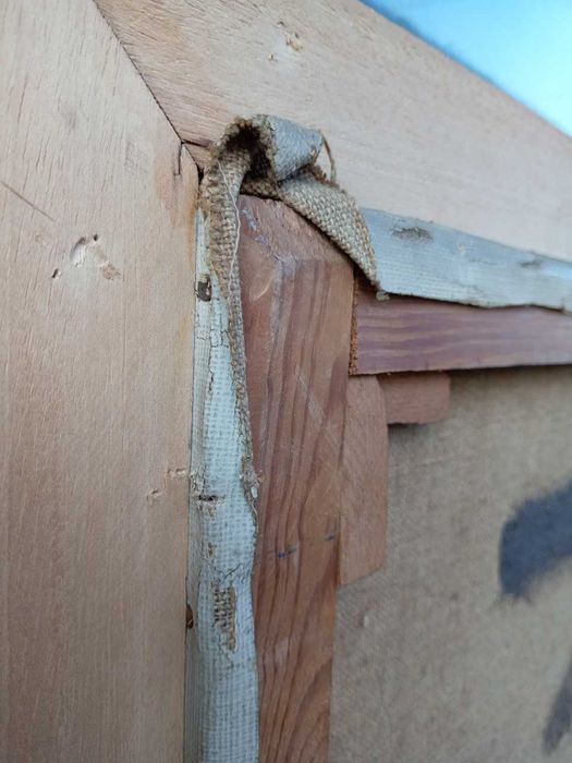 Tablou vechi - vaza cu flori - semnat C. Baba