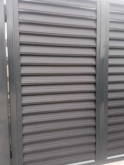 Gard tip jaluzea metalica tip Z, lamele, sipca  grosimi 0.5 si 0.6