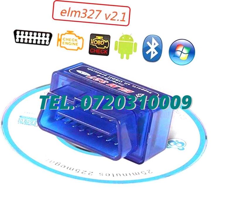 Adaptor Bluetooth Obd2 V21 Elm327 Mini  Torque Pro
