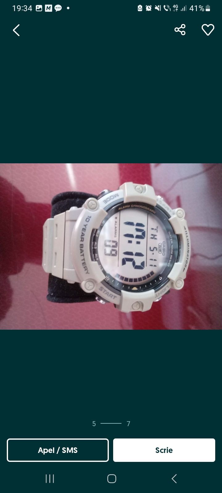 Vand ceas casio nou