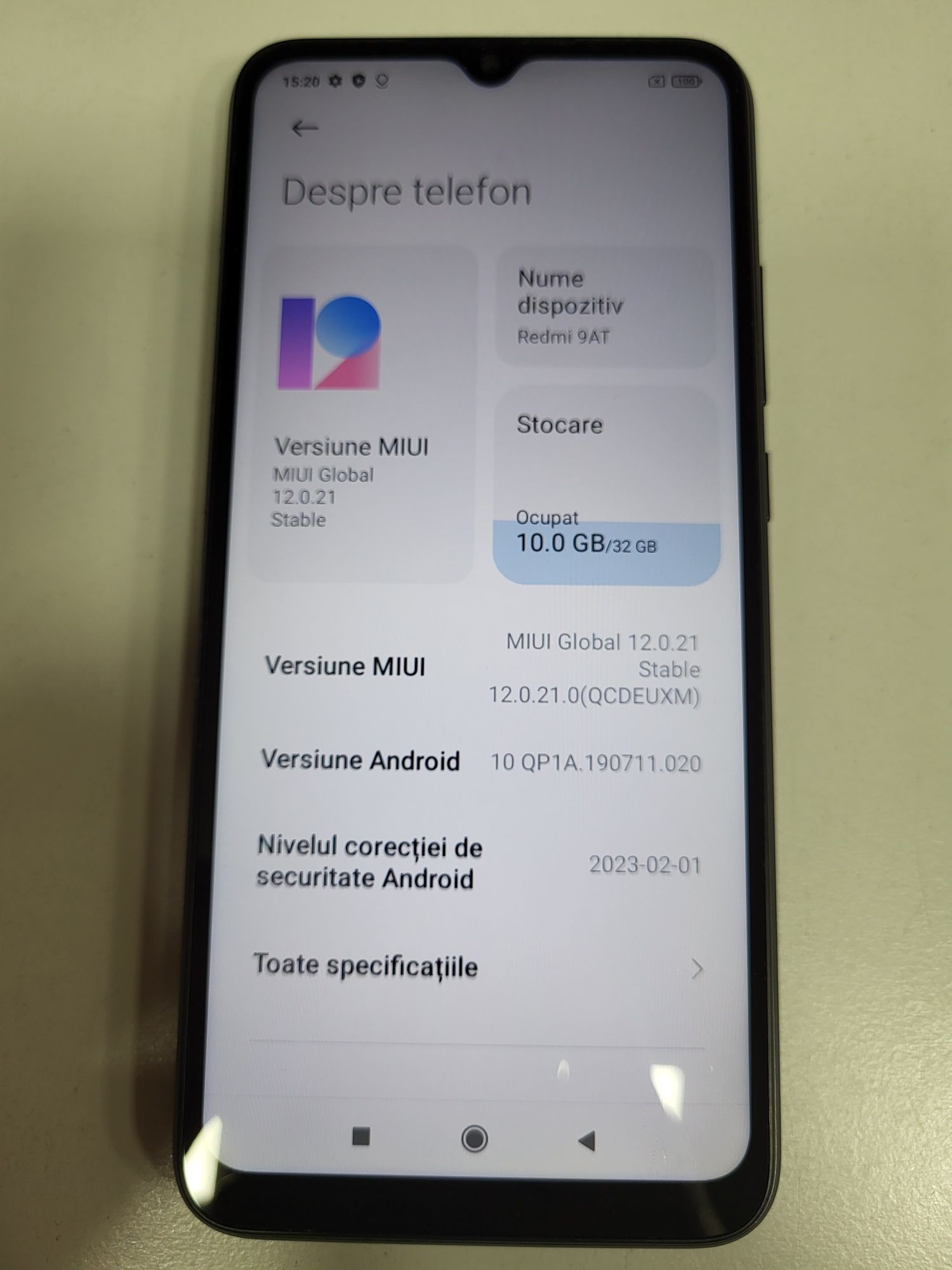 Redmi 9AT Black Dual Sim ca Nou Impecabil