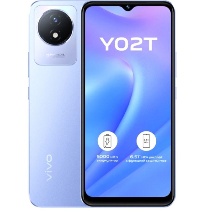 vivo Y02t в хорошем состоянии , почти новый