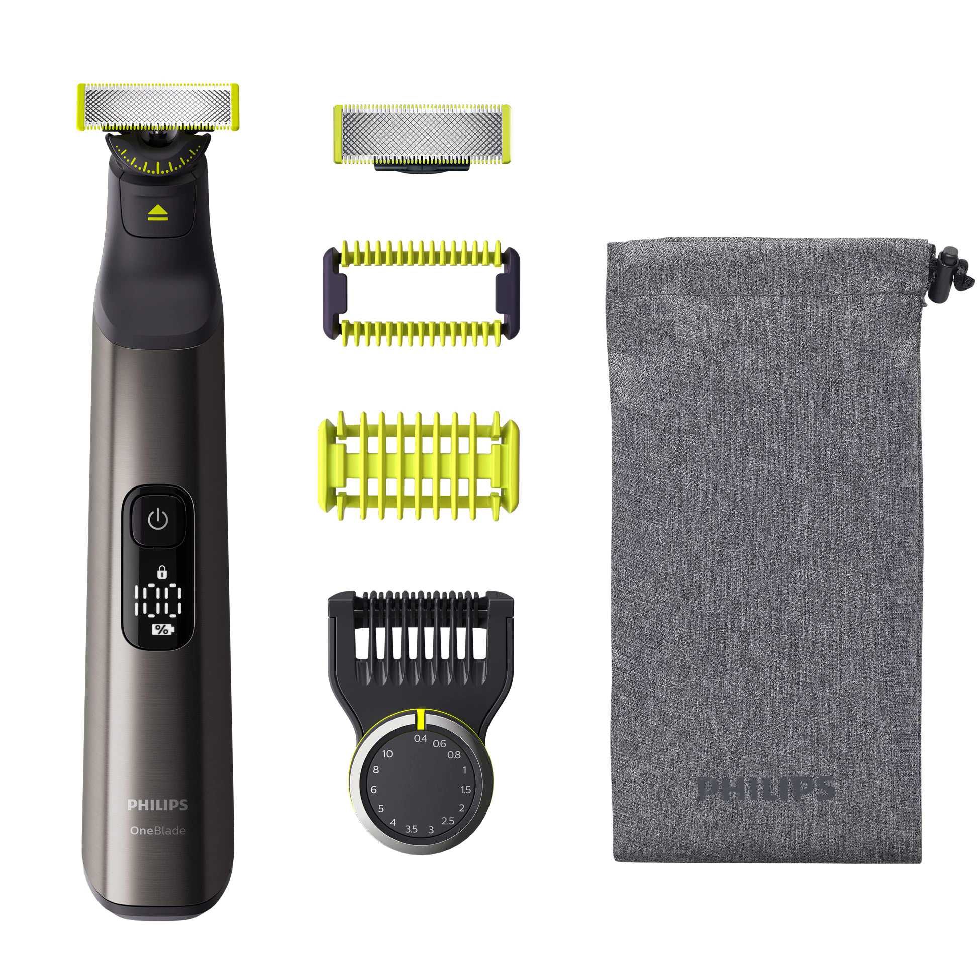 Aparat hibrid de barbierit, tuns barba PHILIPS OneBlade Pro QP6551/30