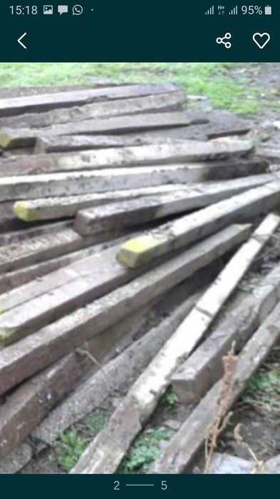 Stâlpii, pari, Șpalieri de beton