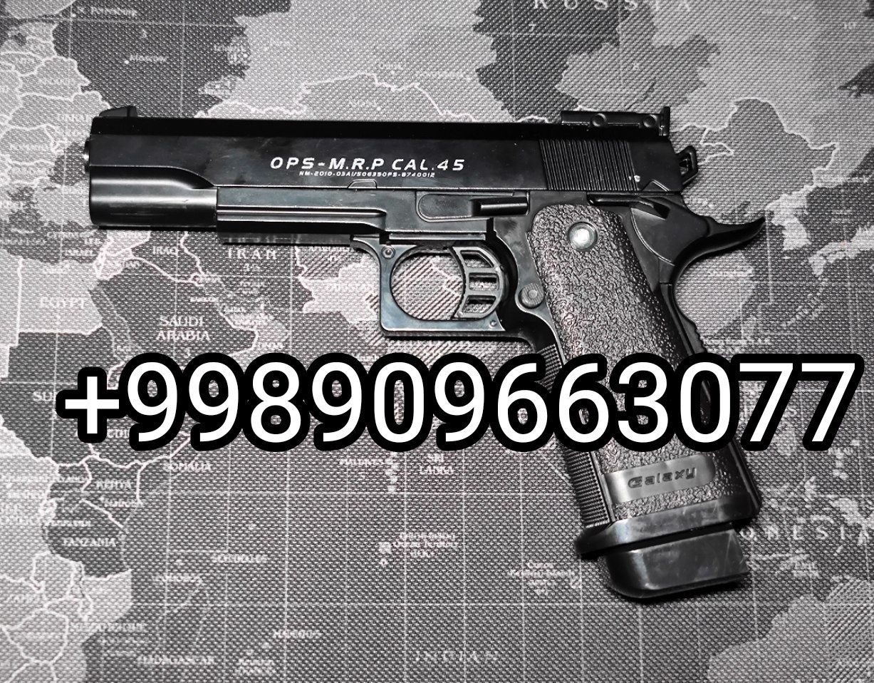Пистолет Железный игрушечный металлические с пульками - ДОСТАВКА