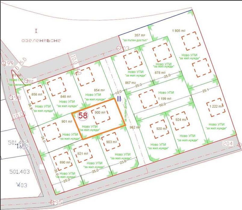 Парцел в жилищен район – Царева поляна, обл. Хасково