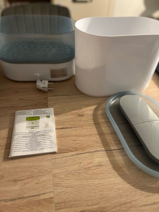 Електрически парен стерилизатор 3в1 сив