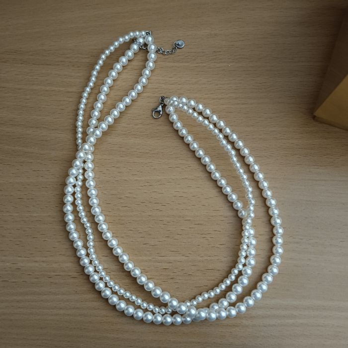 Женское колье жемчуг