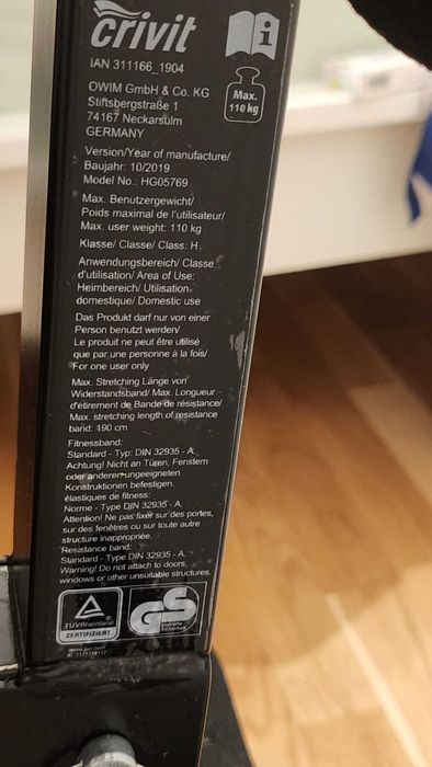 Banca fitness crivit