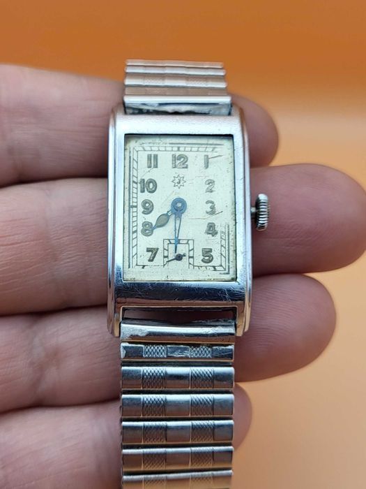 Junghans Ceas Tip Militar Rectangular cal J967 ,Tank 22/38mm ,Art Deco