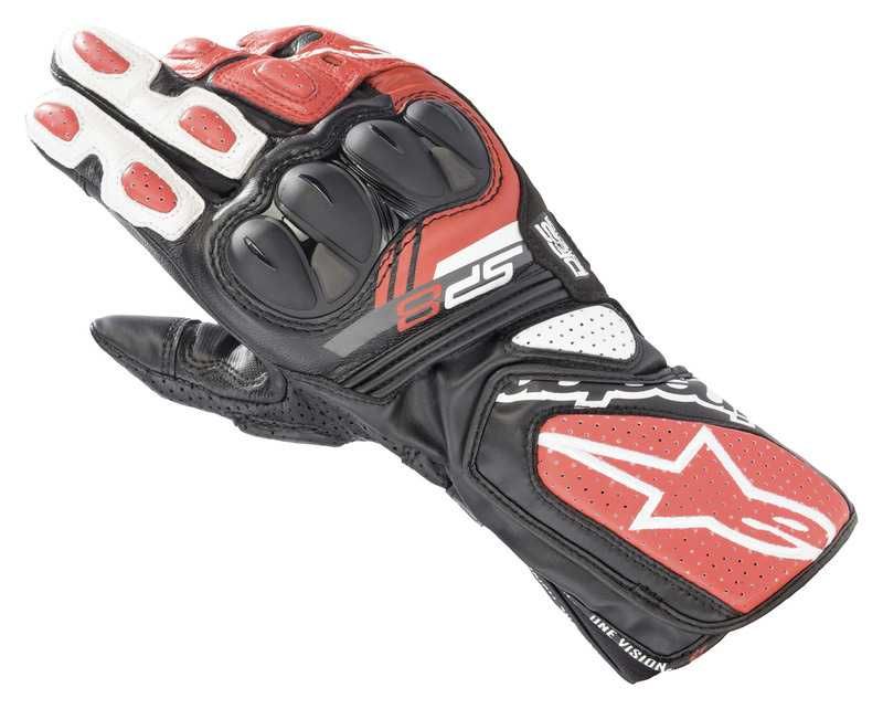 Кожени мото ръкавици за мотор ALPINESTARS SP-8 V3 AIR RED/WHITE