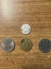 Set 4 monede autentice ( cititi descrierea )