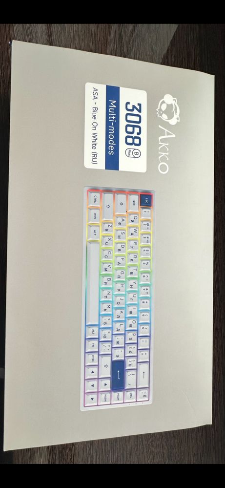 Клавиатура Akko 3068 b plus и мышь ajazz aj199
