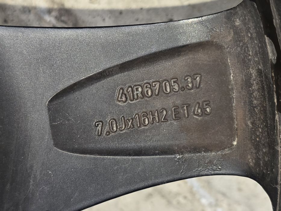 Джанти Ronal 5x112 j7 et45 16" audi  Vw Mercedes  С гуми Bridgestone