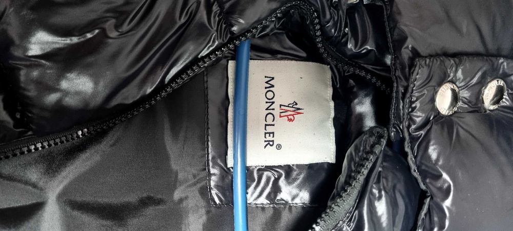 Geacă Moncler Maya Navy Blue/Black DIST Tag,QR Code