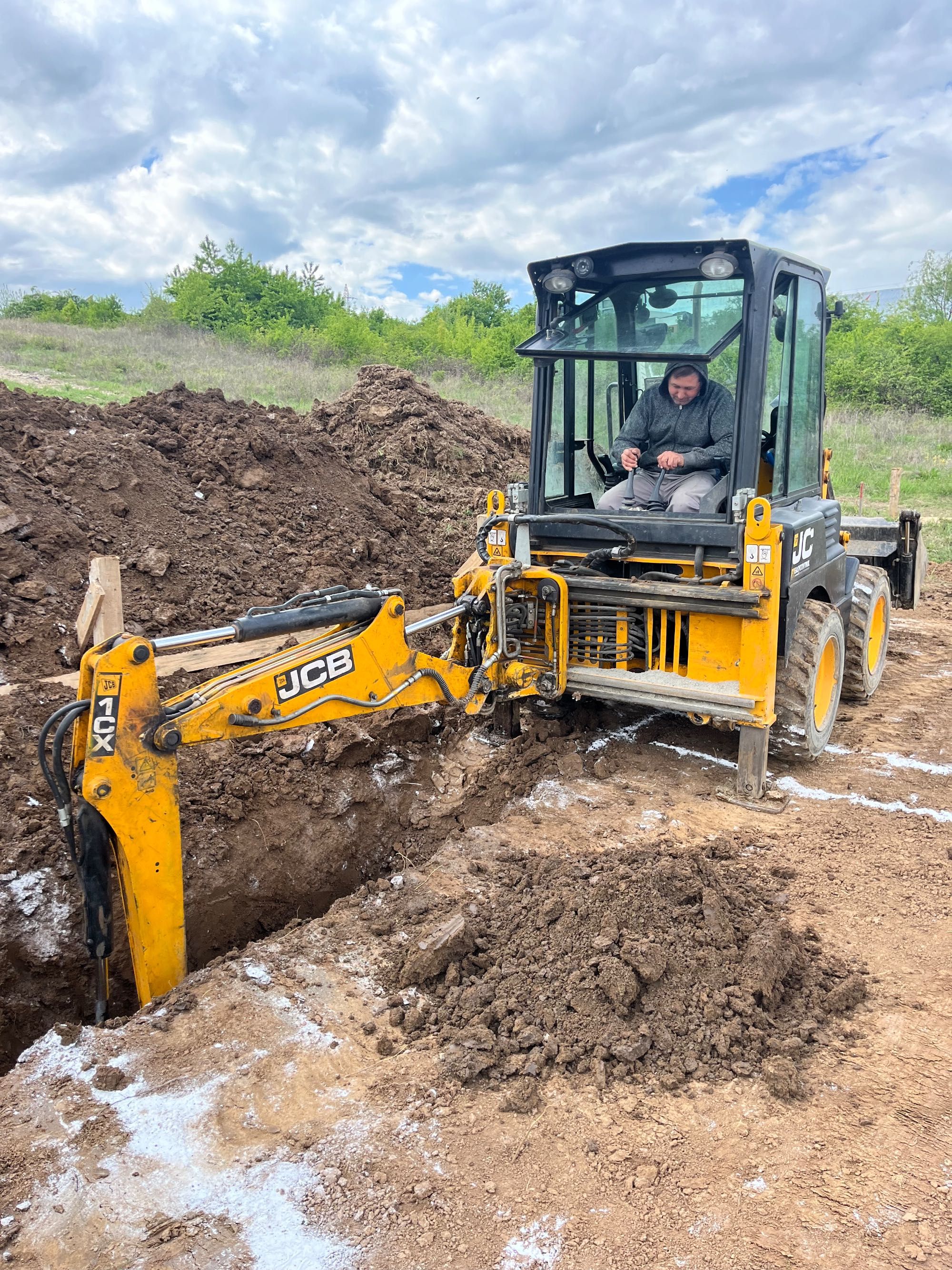 Minibuldoexcavator Jcb 1cx de închiriat|Buldoexcavator|Compactor 3T