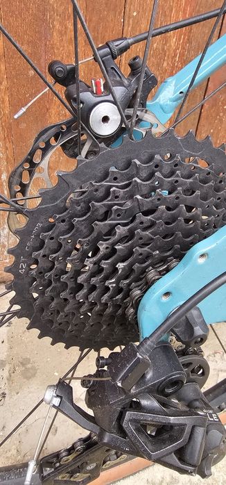 Bicicletă gravel GRVLW120 albastru damă
