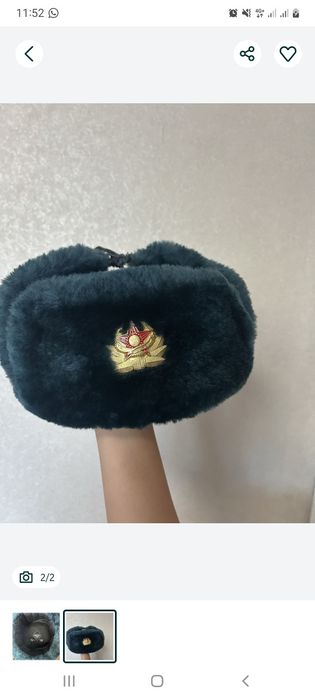 Продам военную ушанки 3500 тг