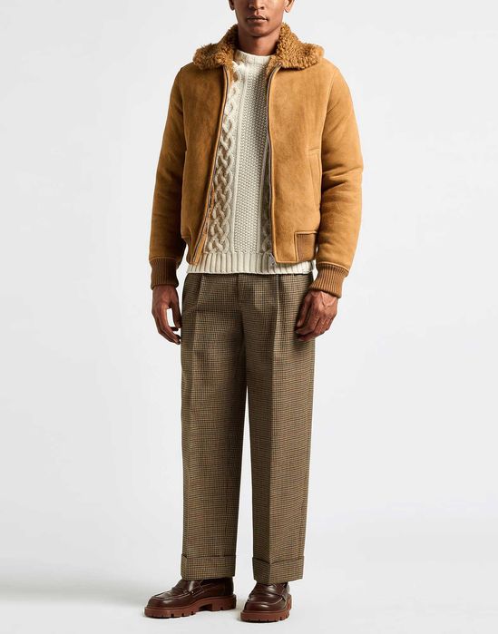 Sandro, Jachetă de piele de oaie, Camel, L