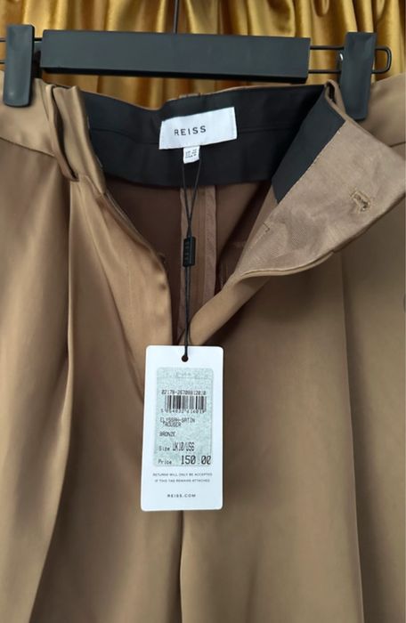Reiss Elyssah Pantaloni saten bronze