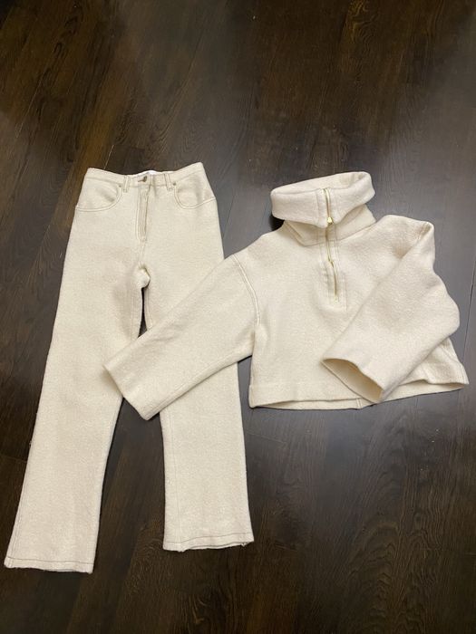 Compleu din lana de culoare crem-ivoire NANUSHKA 11-13 ani