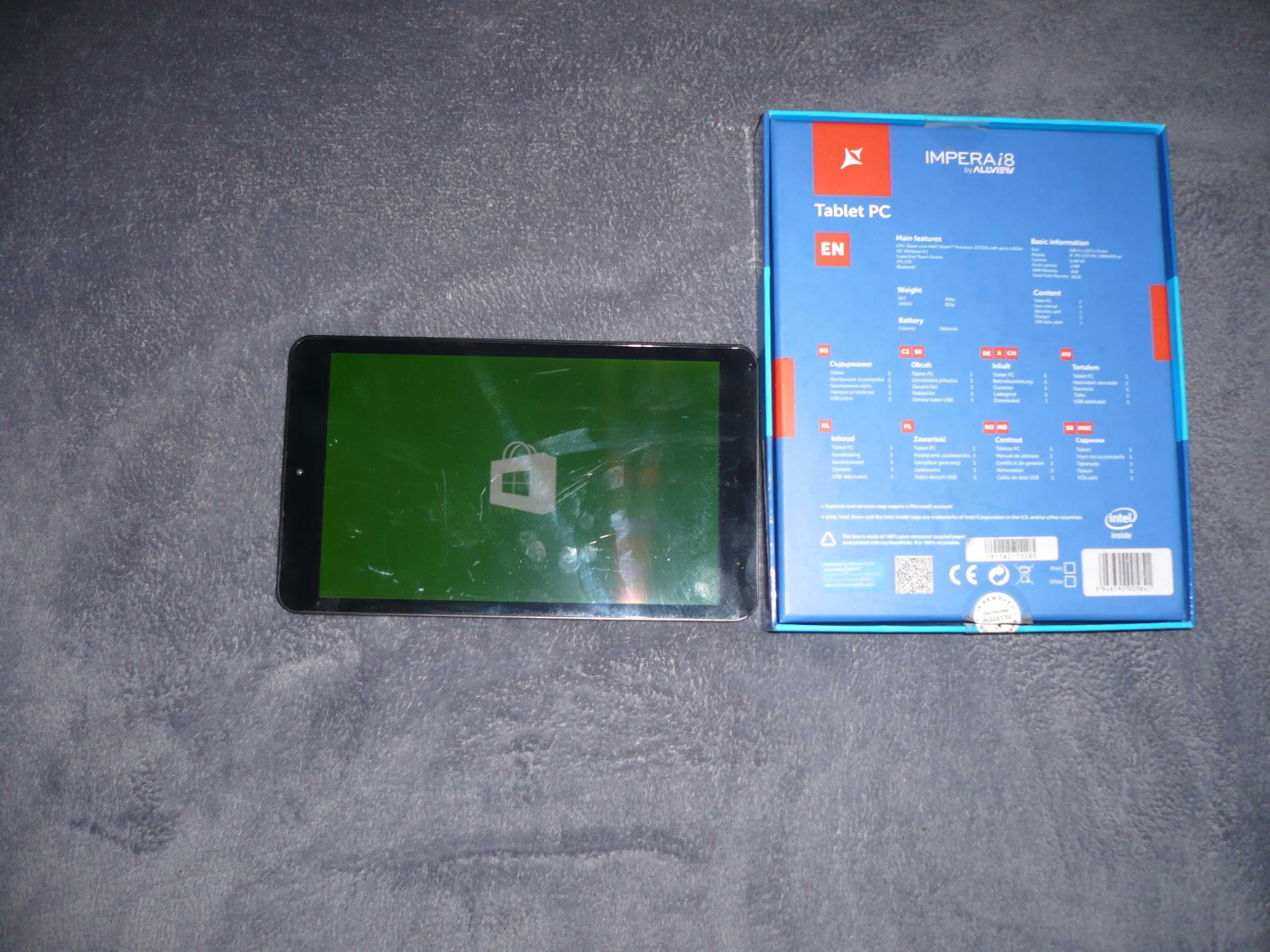Tableta allview imperia i8 noua la cutie la schimb cu sim