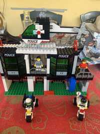 Lego police+lego stivuitor ,macara ,bascula