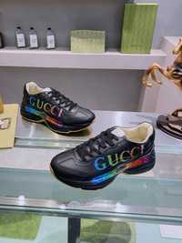 Дамски маратонки Gucci black edition в 37 и 38ми изцяло телешка кожа