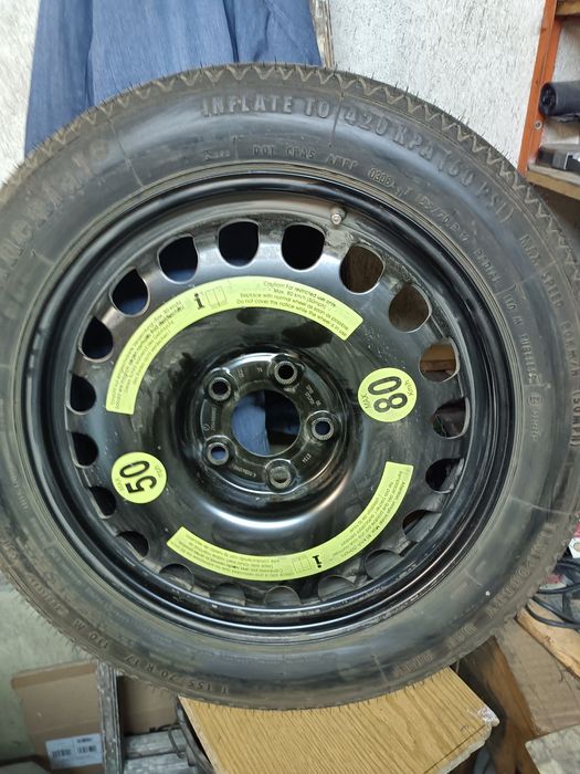 Не използвана резервна гума с джанта МБ С180Т