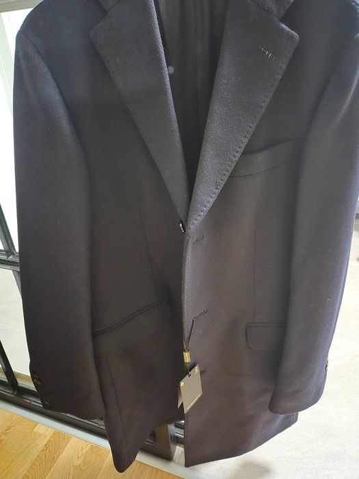 Palton trench barbatesc lână și casmir Massimo Dutti Nou cu eticheta