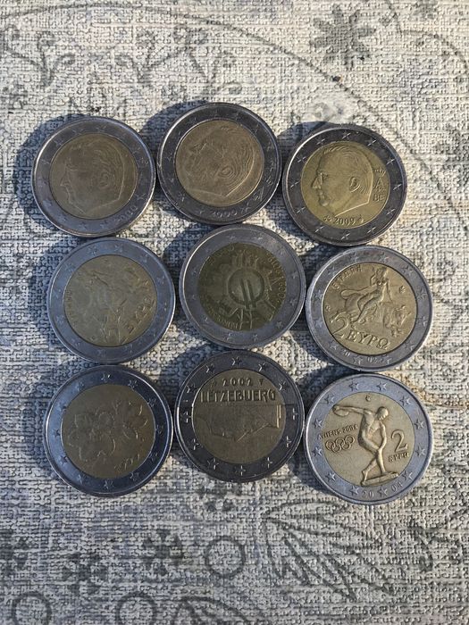 Рядки монети от 2 евро