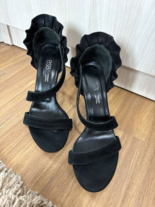 Sandale negre elegante BSB