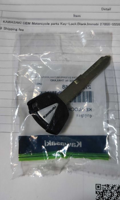 Cheie originala Kawasaki cu cip