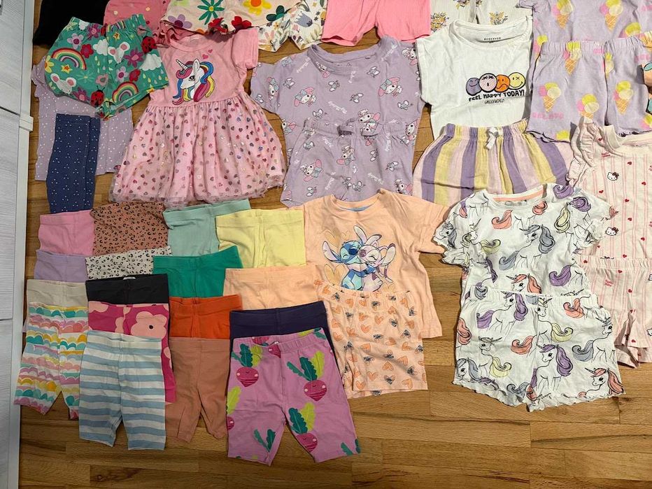 Голям летен лот за момиче 86/92 - 70+ части - 2 лв. на дрешка