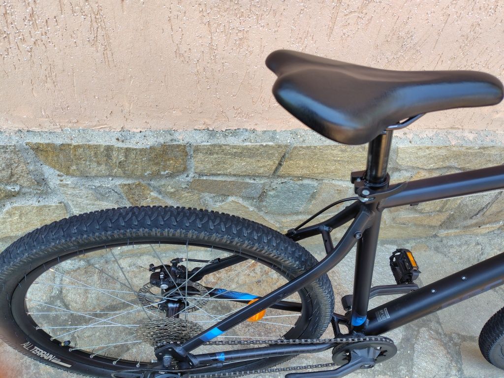 Планински велосипед Rockrider ST 120, 27,5", ЧЕРНО/СИНЬО
