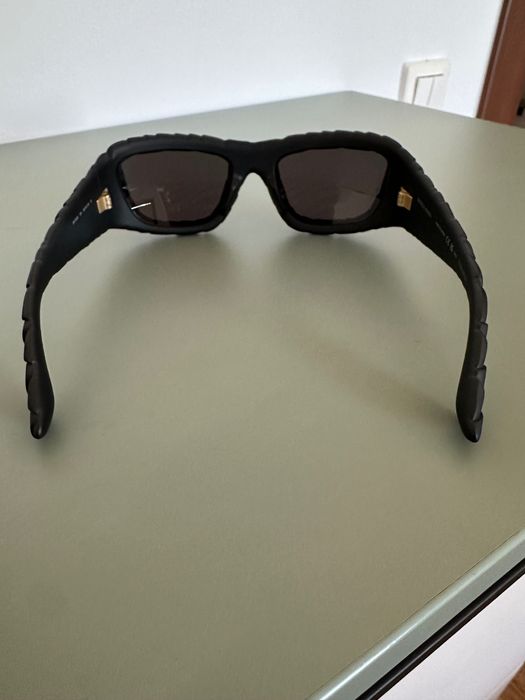 Ochelari de soare Bottega Veneta Intrecciato Rectangular Sunglasses