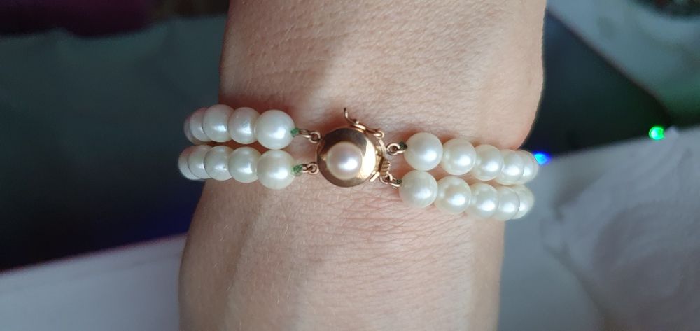 Bratara perle închizătoare 14k