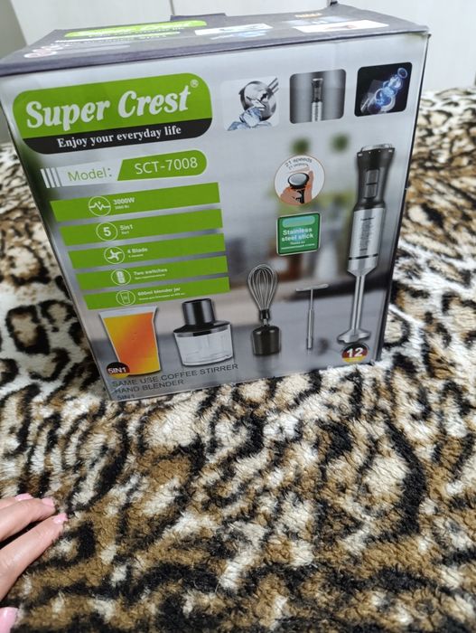 Блендер Super Crest SCT-7008 черный