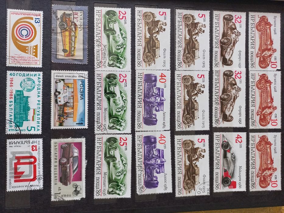 Филателия - стари пощенски марки - класьор 1986 г. Ретро