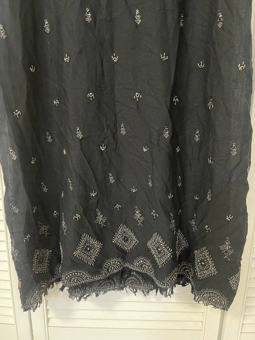 Rochie Zara neagra cu margele cusute lunga