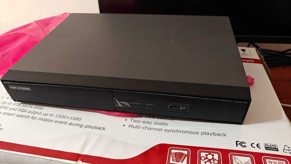 Видеорегистратор 4 канальный Hikvision ds-7204HFI-SH