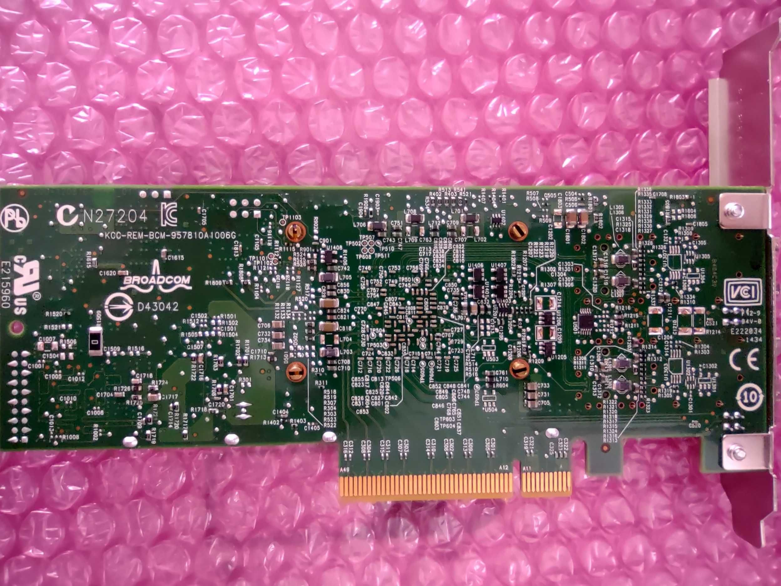 10Gb Dell Broadcom N20KJ Y40PH PCIe 2.0 x8 CNA 57810S Мрежов Адаптер