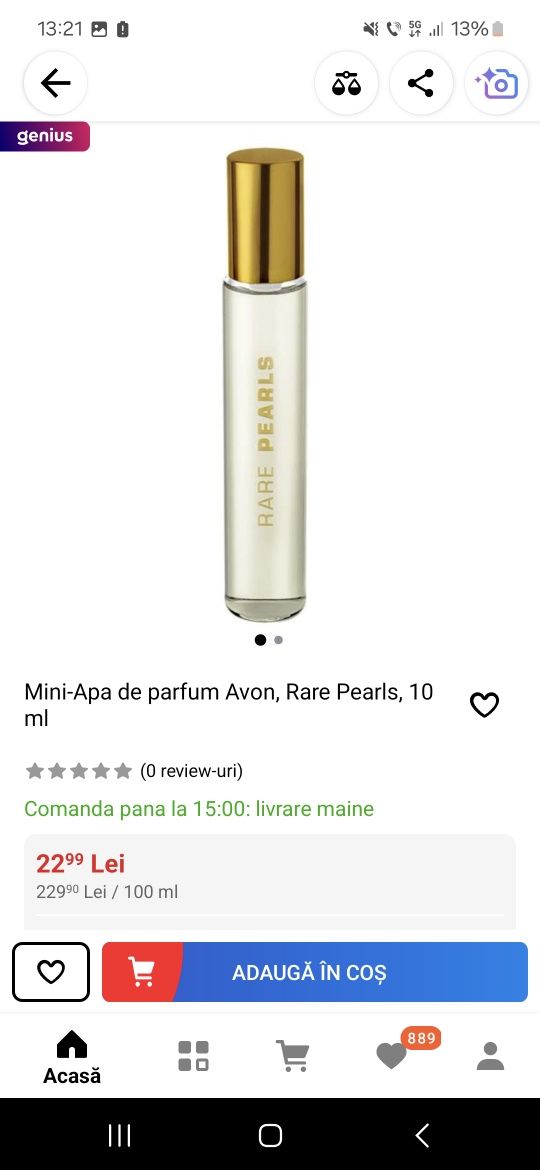 Mini parfum Rare Pearls 10 ml pentru ea